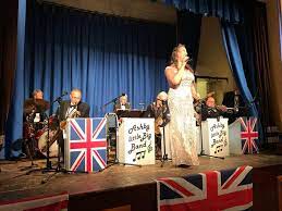 BLITZ BALL at Town Hall, Welshpool Mid Wales Saturday 25th September 2021 dancing to the Ashby Little Big Band &amp; guest artist. Tickets from jumblebee.co.uk/blitzball