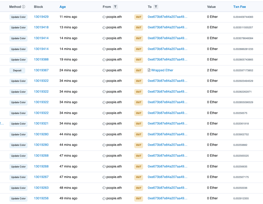 paintglyphs have helped me recover from pfp burnout

who knew sending ~20 transactions to paint this 
<a href="/XCOPYART/">XCOPY 🏴</a>-inspired piece would be so therapeutic

gotta find the perfect pGlyphs for Hack &amp; JOY

opensea.io/assets/0xe673b…