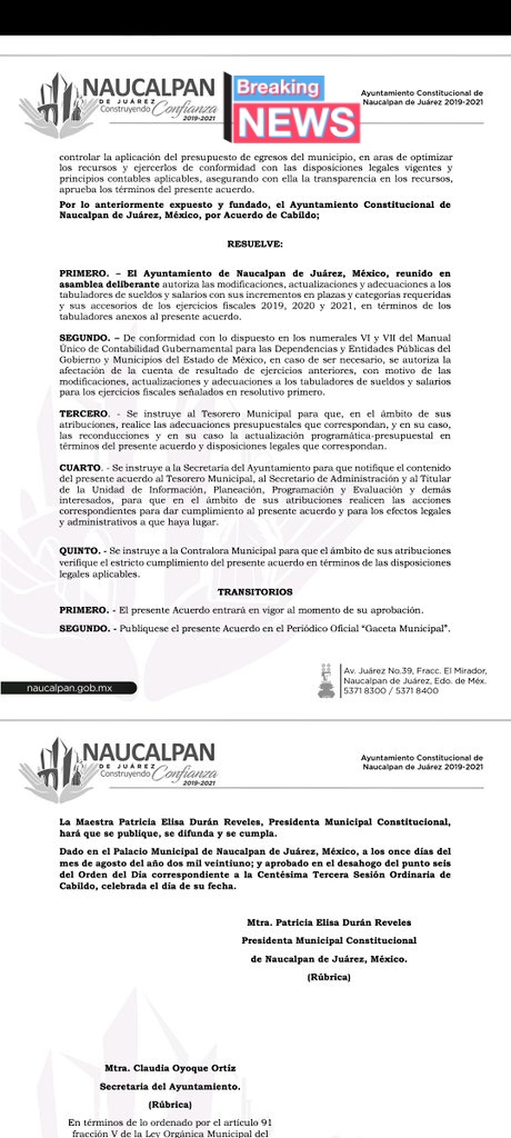 Coalición y Colonos de Naucalpan A.C. tweet media