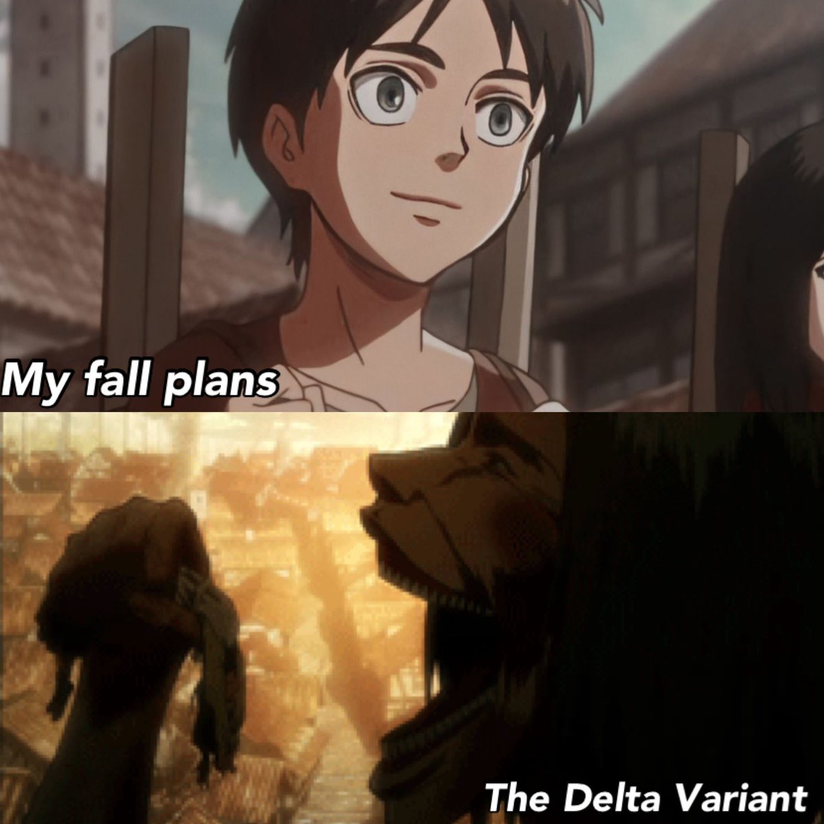 blerdover's tweet image. And another one 🤦🏾‍♀️ someone post one! Best one wins a prize 💚🖤❤️💚🖤❤️💚🖤❤️💚🖤❤️ #DeltaVariant #fallplans #AOT idk why I keep making these 😭