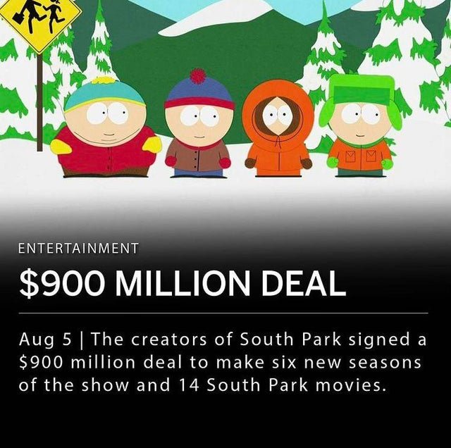 BroKyle4's tweet photo. Guys guys looks like Matt Stone and Trey Parker will make six extra seasons of South Park and 14 movies set in the South Park world and looks like they are making a new 3D South Park game aswell but this is not 100% confirmed yet, can't wait to see them. How about you dude?😁👌🏻. https://t.co/mA90gQtxF7