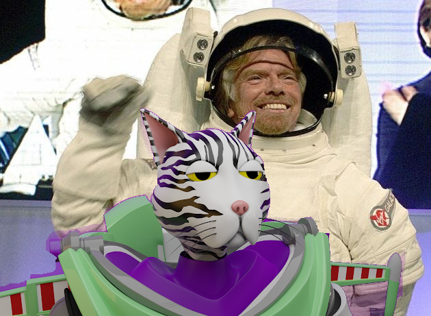 Buzzcat6's tweet photo. Sorry Sir Richard, Buzzcat was one step ahead of ya.
#spacemission #buzzcat #LCC #lazycryptocats #NFTs https://t.co/61BiTFzCqD