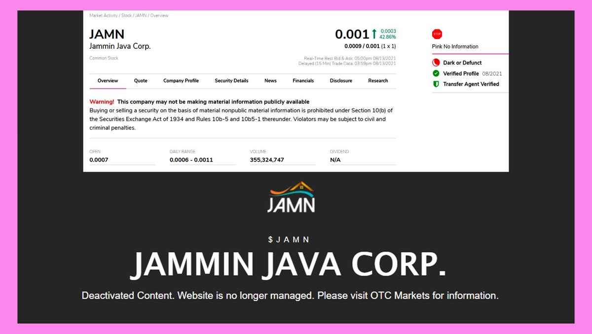laptoptravel's tweet image. @PaulDStrickland Do you see $JAMN #JamminJava being current before the SEC Rule 15C2-11 deadline? Investors concerned over holdings and future buying/selling.
