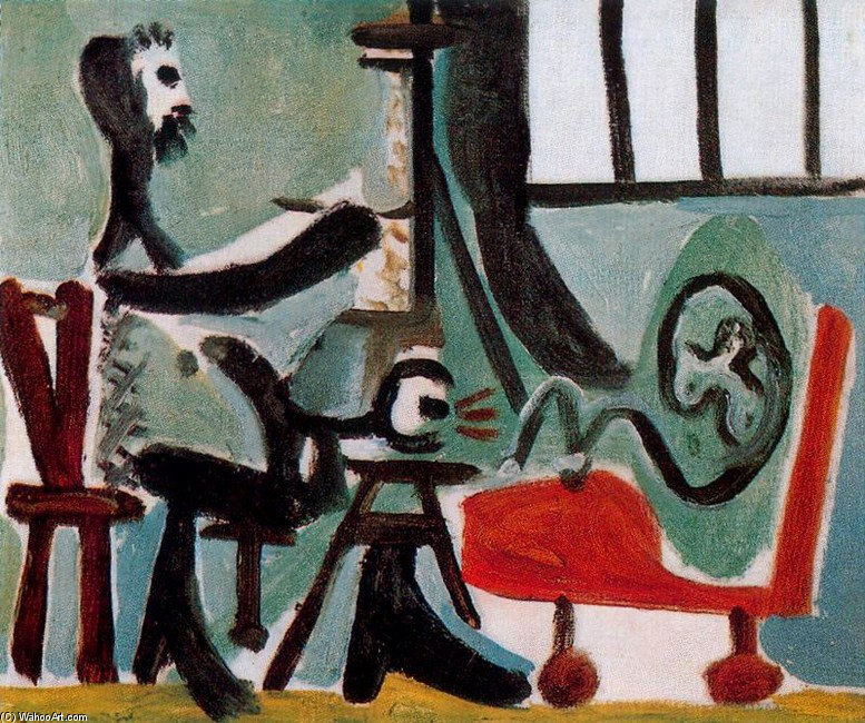 Пикассо и хохлова картины. Picasso модель. Пабло пикассо художник и модель. Гобелен пикассо. Пикассо «художник и модель», 1965 г.
