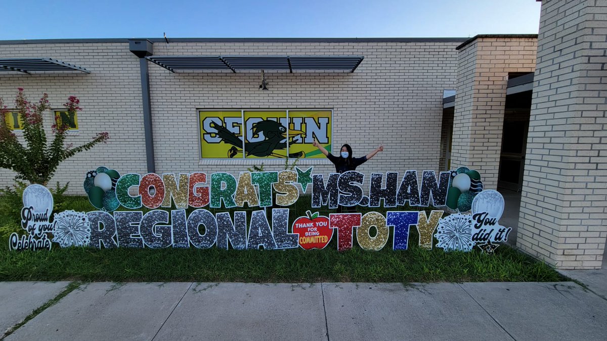 JenHanRealtor's tweet photo. @SeguinElem @McAllenISD @CityofMcAllen so blessed and honored to represent Seguin Roadrunners, McAllenISD and Region 1! We make dreams come true! 💛💚 https://t.co/BESU1QORSW