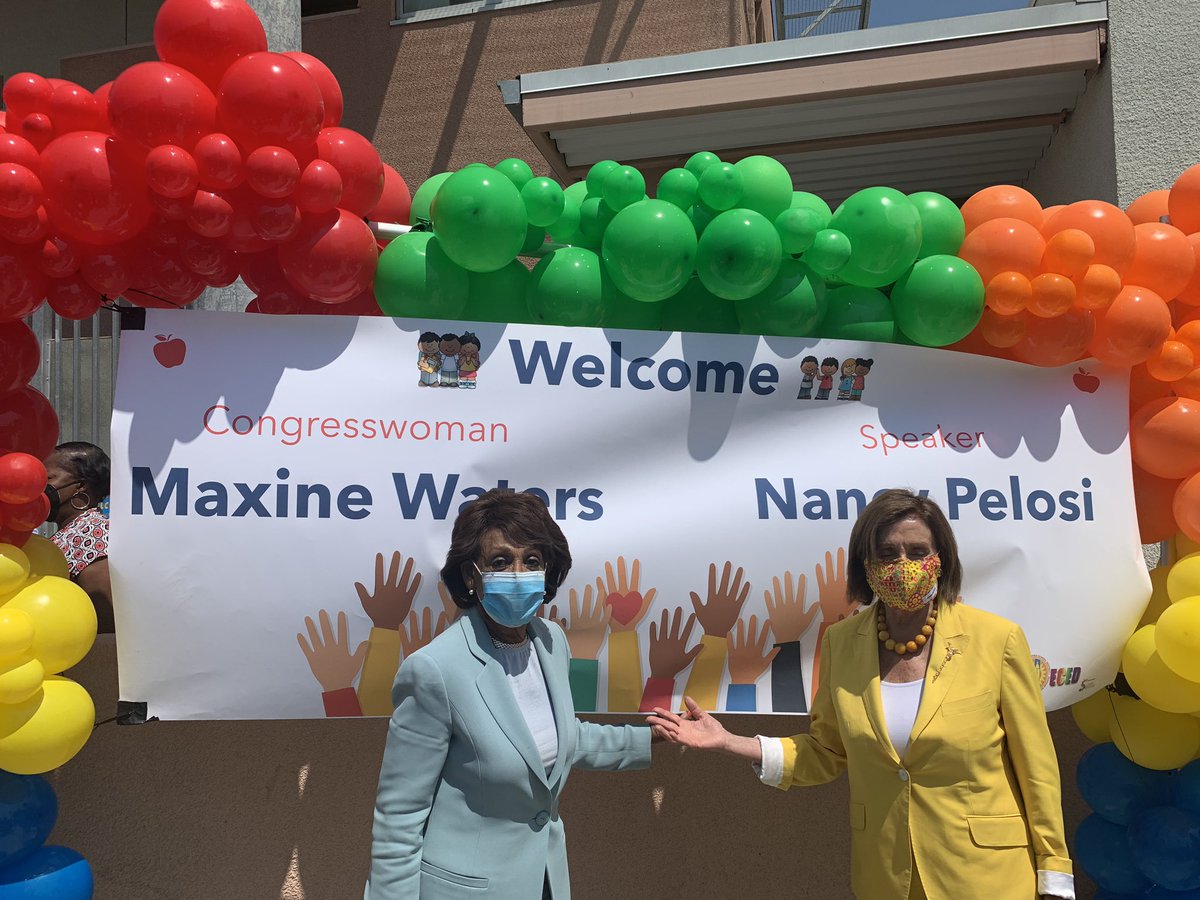 EarlyEd_Ife's tweet photo. Such an honor to host @RepMaxineWaters @MaxineWaters @SpeakerPelosi at Ethel Bradley Early Education Center as they promoted the Child Tax Credit which offers financial assistance to the families of the children we serve.                                #CollegeBeginsInPreschool. https://t.co/qbXMjt0tlK