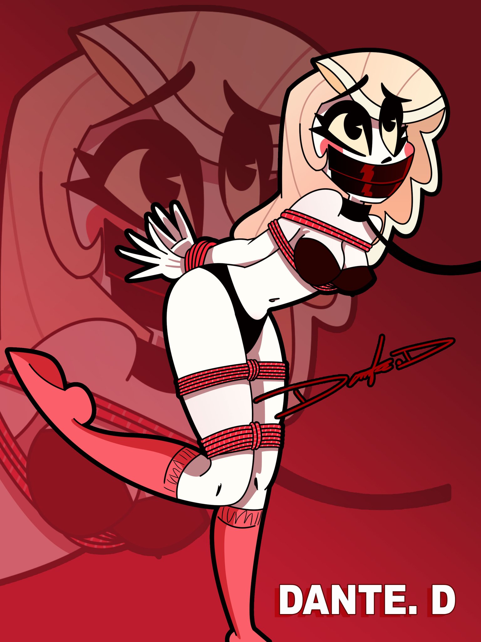 X-এ Danny Dantes Art: bondage tiedup tiedgirl tiedandgagged gagged  gaggedgirl tapegag tapegagged tapegaggedgirl tapegaggedgirls  boundandgagged boundandgaggedgirl bondagegirl ropebondage mouthtaped  atada amordazada HazbinHotel ...