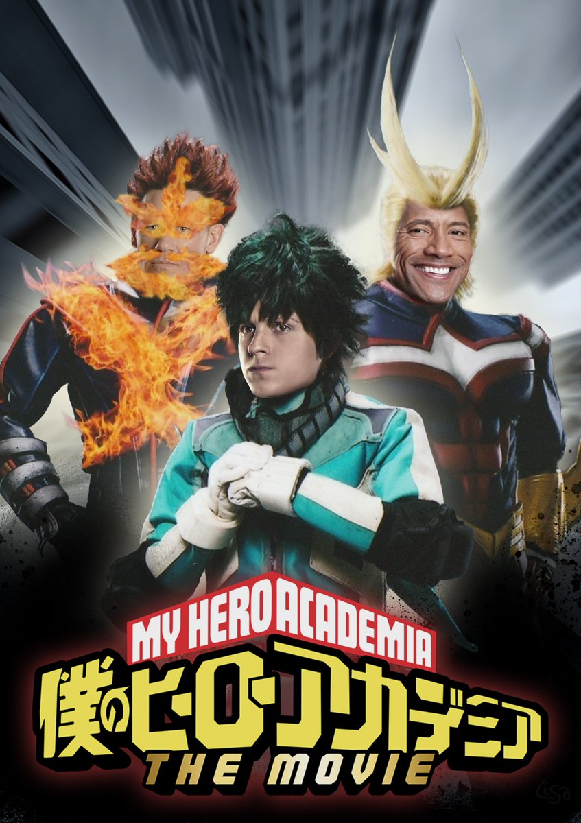 Laylisa on X: „My Hero Academia - The Movie“ (2023) starring Tom Holland  as „Deku“, Dwayne „The Rock“ Johnson as „All Might“ and John Cena as  „Endeavor“  / X