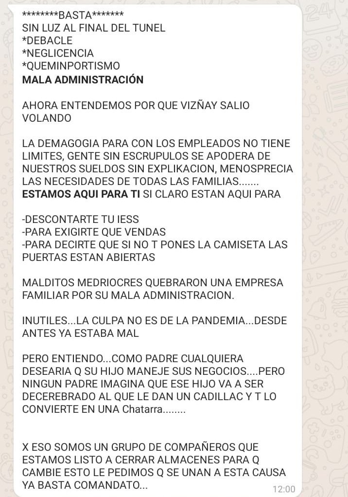 ComandatoYaBas1's tweet photo. HASTA CUANDO SEGUIRAN ESTE NIÑO MIMADO HACIENDO DE LAS SUYAS, LLEVANDO INVERSIONISTAS PARA QUE SOLO LE LLENEN SUS BOLSILLOS, MIENTRAS QUE EL RESTO PASA HAMBRE...@LassoGuillermo AYUDENOS POR FAVOR Y ACABE CON ESTA MAFIA...
@comandatorata 
@karyeli_284 
@lacarrasco26 
@IESSec https://t.co/pnMJkdA9XT