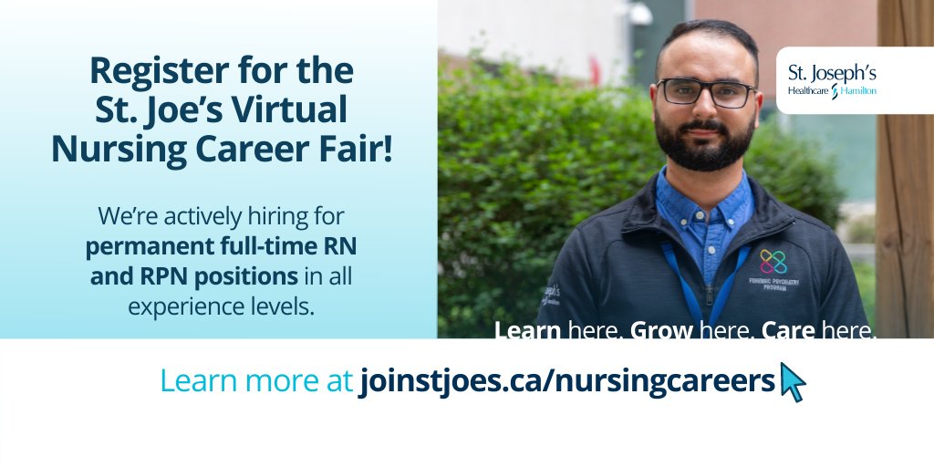 “I wanted to work in mental health. I did my research. I saw St. Joe’s is renowned for its clinical practice &amp; patient centred approach to treatment.” - Ash Doomra, RN, Forensic Psychiatry Program. Apply to 40+ full-time nursing careers at St. Joe's joinstjoes.ca/nursingcareers!