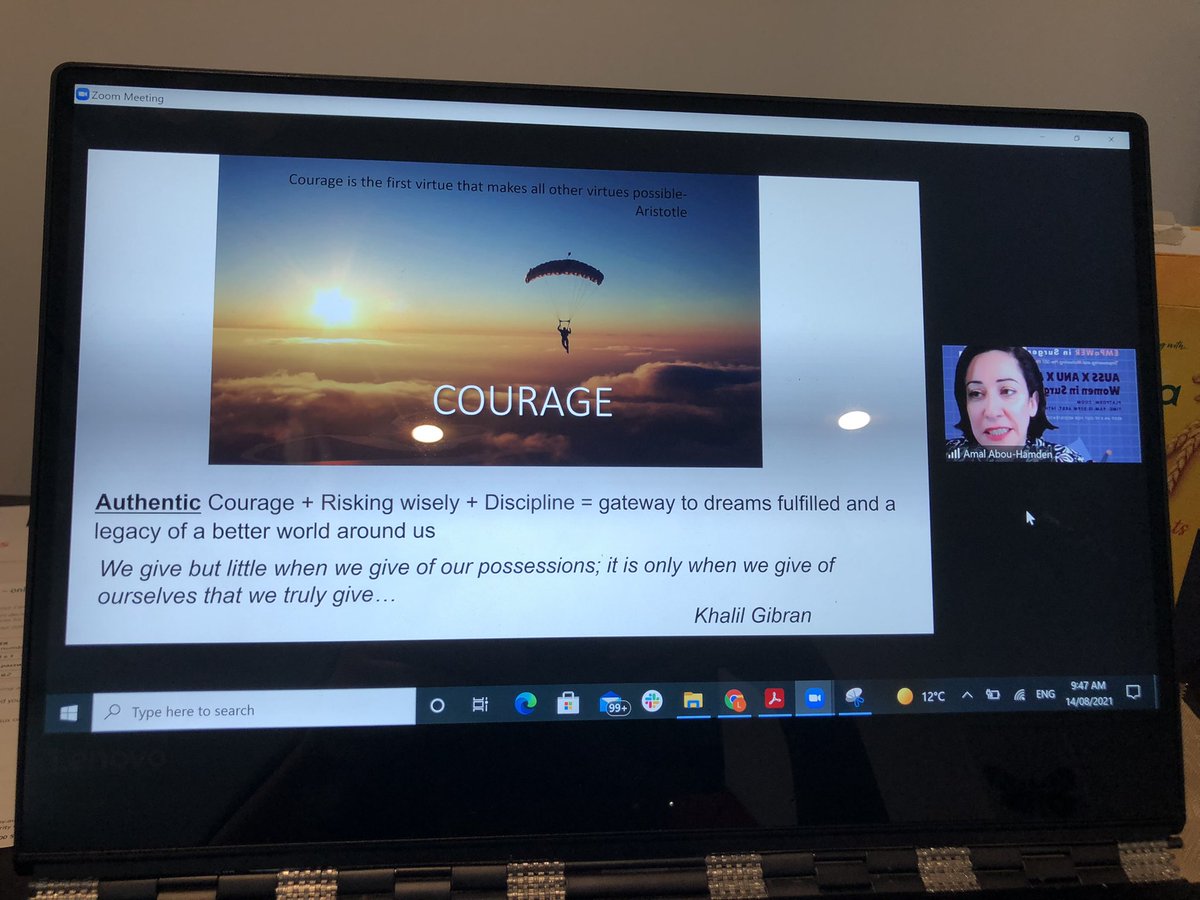 “We give but little when we give of our possessions; it is only when we give of ourselves that we truly give” Khalil Gibran  “there is always room for improvement, and we must ask ourselves how can we do better” <a href="/AANeurosurgeon/">A/Prof. Amal Abou-Hamden</a> what an inspiring talk! <a href="/AdelaideAuss/">Adelaide University Surgical Society (AUSS)</a> <a href="/anzsurgsocs/">Australasian Students' Surgical Association (ASSA)</a>