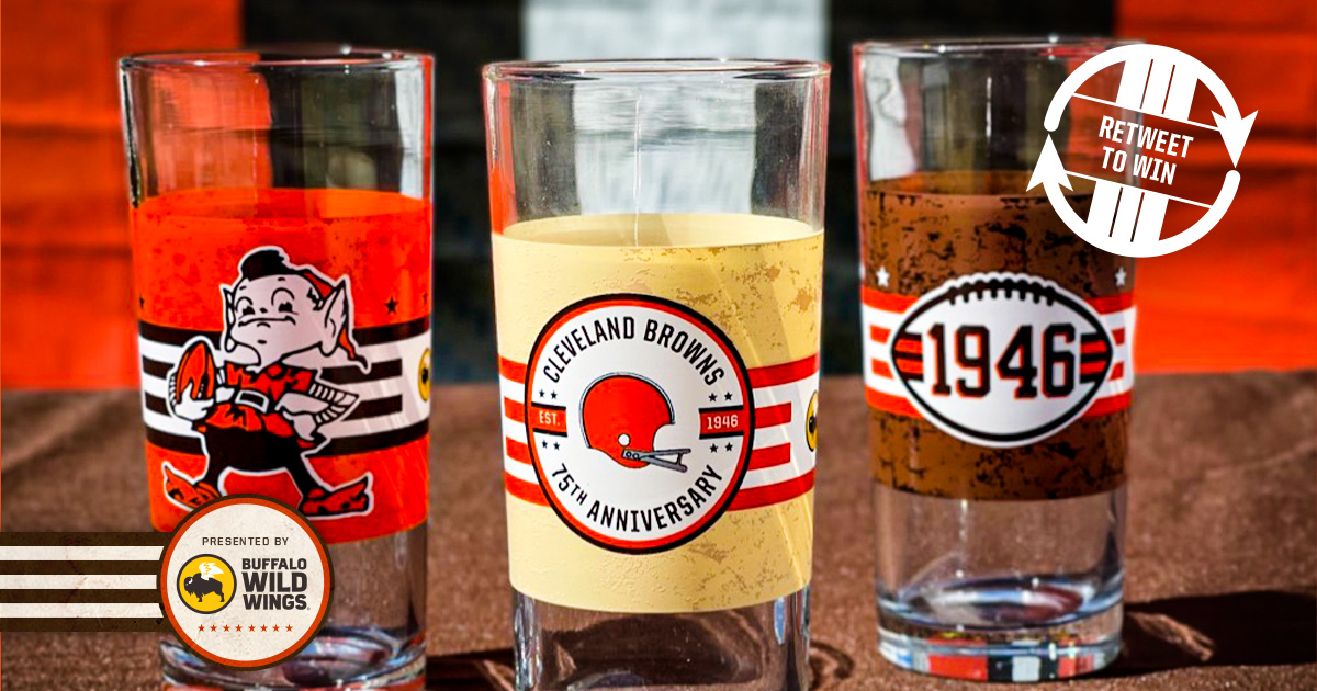 Cleveland Browns (@browns) on Twitter photo Retweet for a chance to win 1 of 3 different Cleveland #Browns themed glasses provided by <a href="/BWWings/">Buffalo Wild Wings</a>.
Rules » bit.ly/3yQLTCn Retweet for a chance to win 1 of 3 different Cleveland #Browns themed glasses provided by <a href="/BWWings/">Buffalo Wild Wings</a>.
Rules » bit.ly/3yQLTCn