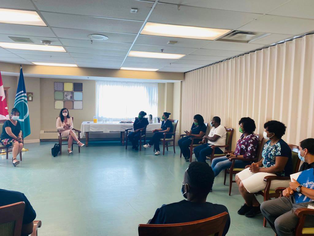 NatKusendova's tweet photo. Une très bonne journée de tournée dans l'est de l'ontario et de rencontre avec les intervenants francophones. Merci aux @gpr_pc, et les dirigeants de @CUPR_UCPR, Chartwell Heritage Residence, le Centre d'Accueil Roger Seguin et de Groupe d’Action de m'avoir rencontré! https://t.co/np1SF3WzUD
