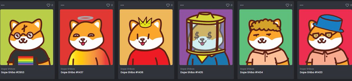I minted these <a href="/dopeshibas/">Dope Shibas 🐶</a> 🔥
#nft #dopeshibas