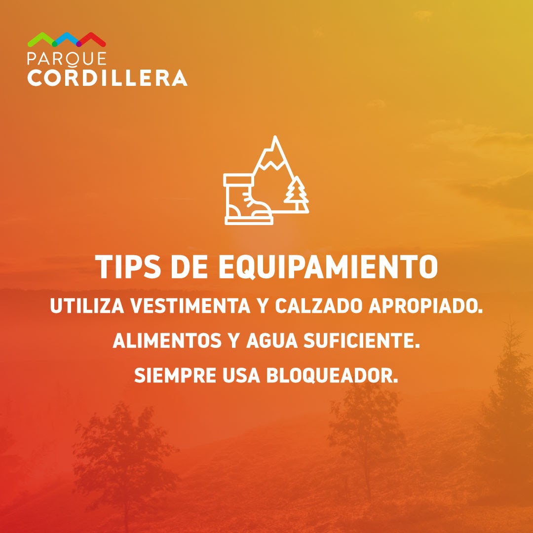 Sabemos que con mayor movilidad las visitas a nuestros parques aumentan. Por esto que hoy les queremos recordar lo importante que es visitarnos bien equipados.