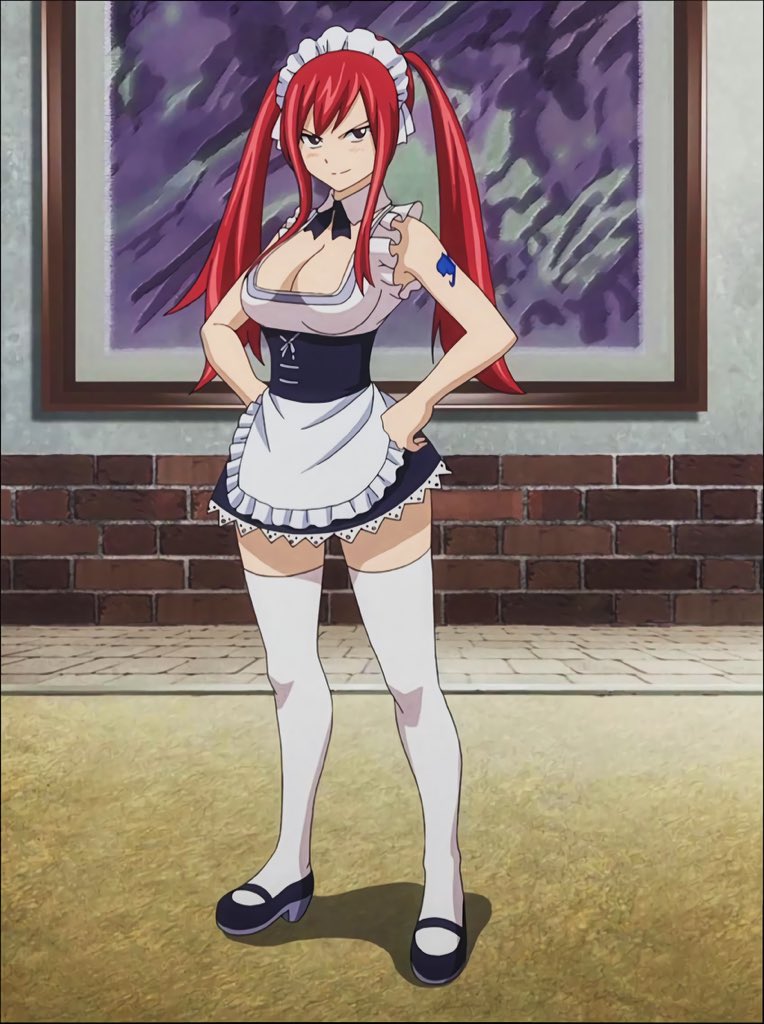 1. Bunny Outfit 2. Maid Outfit 3. Erza Gets Spanked 4. Wait Erza Gets Spank...