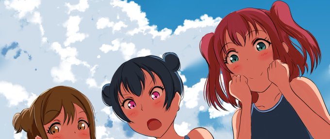 今描いてるやつちょっと見せ😉 #Aqours 