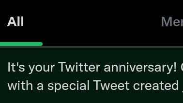 it's my twitter anniv ow wow i didn't know that