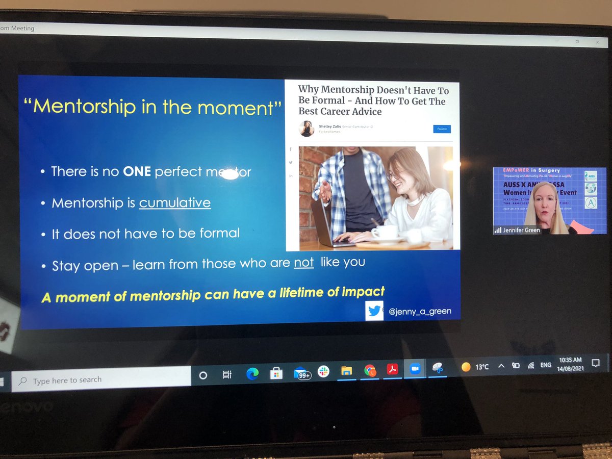 Our next speaker <a href="/jenny_a_green/">Jennifer Green 🛠️ ✊🏻 👩🏼‍⚕️🇦🇺</a> Dr Jennifer Green sharing her insight on the value of Mentorship and Sponsorship within surgery! <a href="/anzsurgsocs/">Australasian Students' Surgical Association (ASSA)</a> #EMPoWERinSurgery