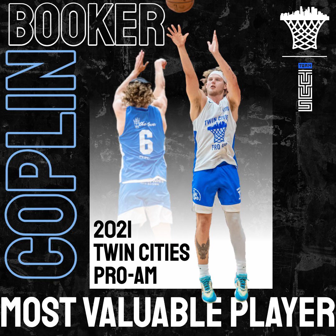TwinCitiesProAm's tweet photo. TCPA 2021 MVP @BookerCoplin https://t.co/TDXG6GWQmf