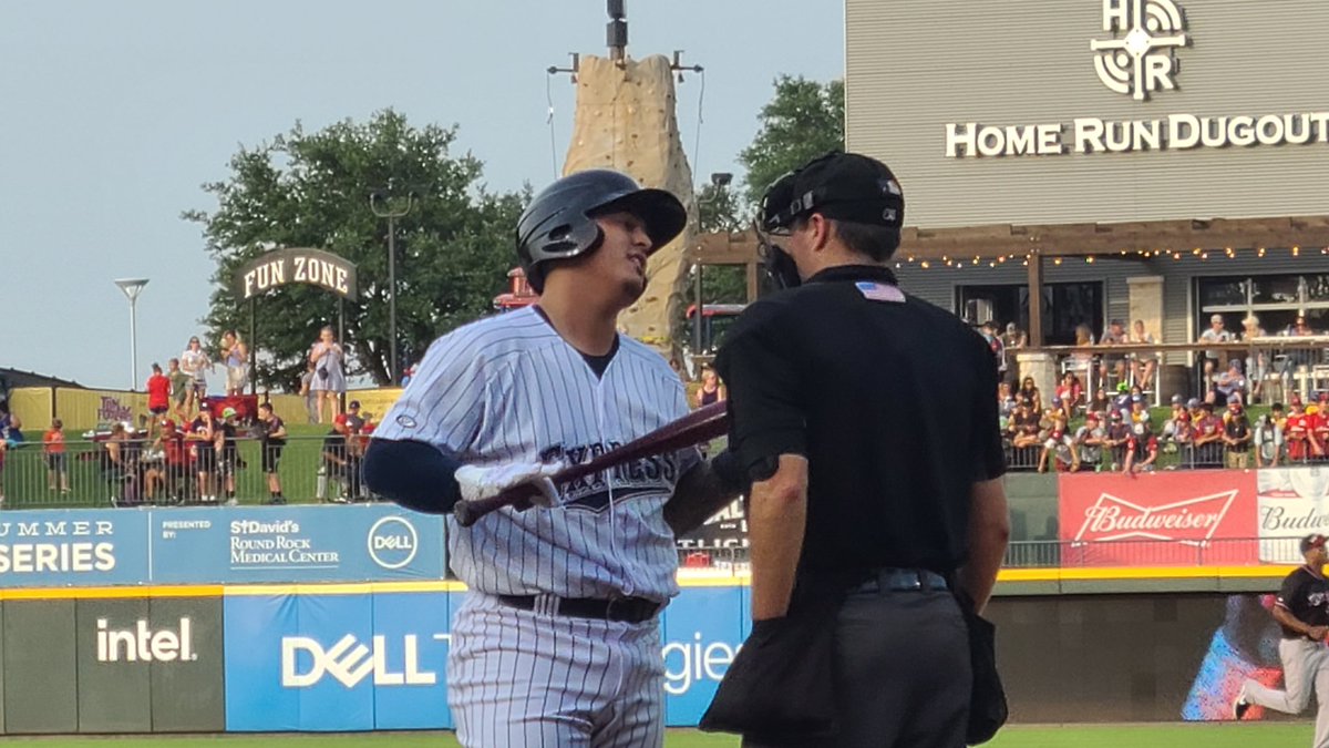 RealMichaelOwen's tweet image. Congrats to Yohel Pozo on not only getting called up from the @RRExpress to the @Rangers but getting his #FirstMajorLeagueHit on the very first pitch in the bigs. 

The #RRExpress will hate to see him go but the Rangers are getting a great kid with a a great story.
#StraightUpTX