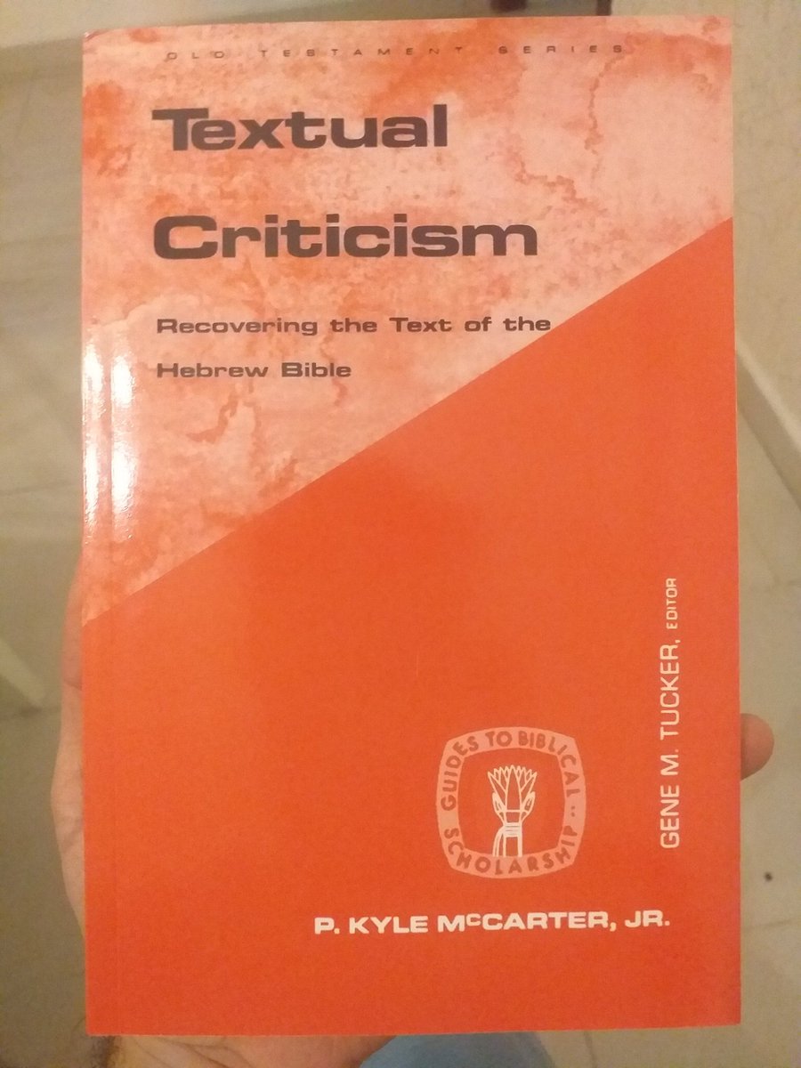 JoALandeta's tweet image. The next one 😍📚👇🏻 #TextualCriticism #HebrewBible @Fortresspress