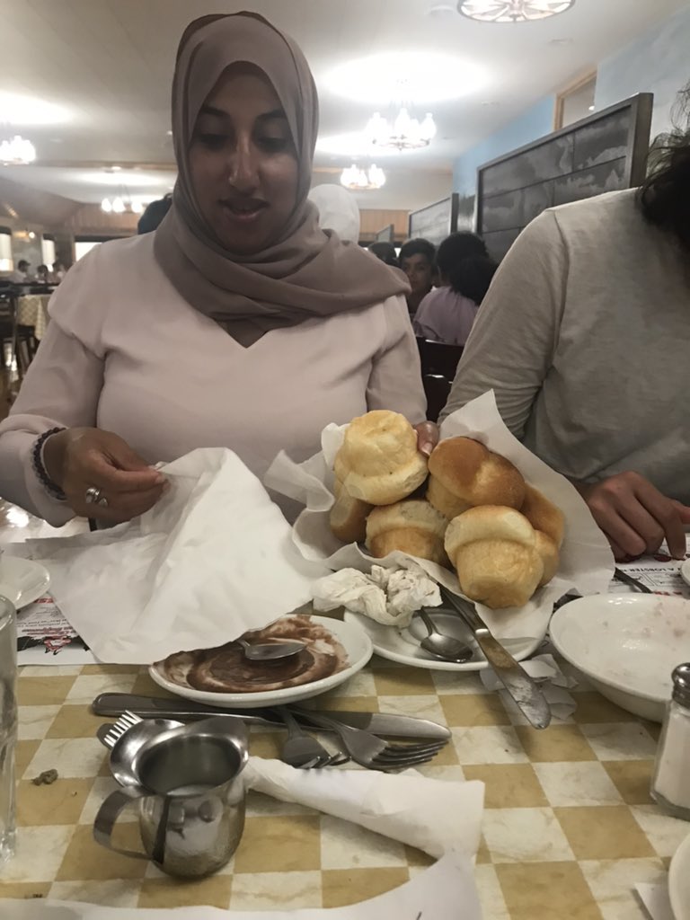 sulemaan's tweet photo. My sister is the real-life #sophiapetrillo of “Golden Girls” fame. (She is literally putting homemade rolls in her purse…) https://t.co/s7JbwAHeD9