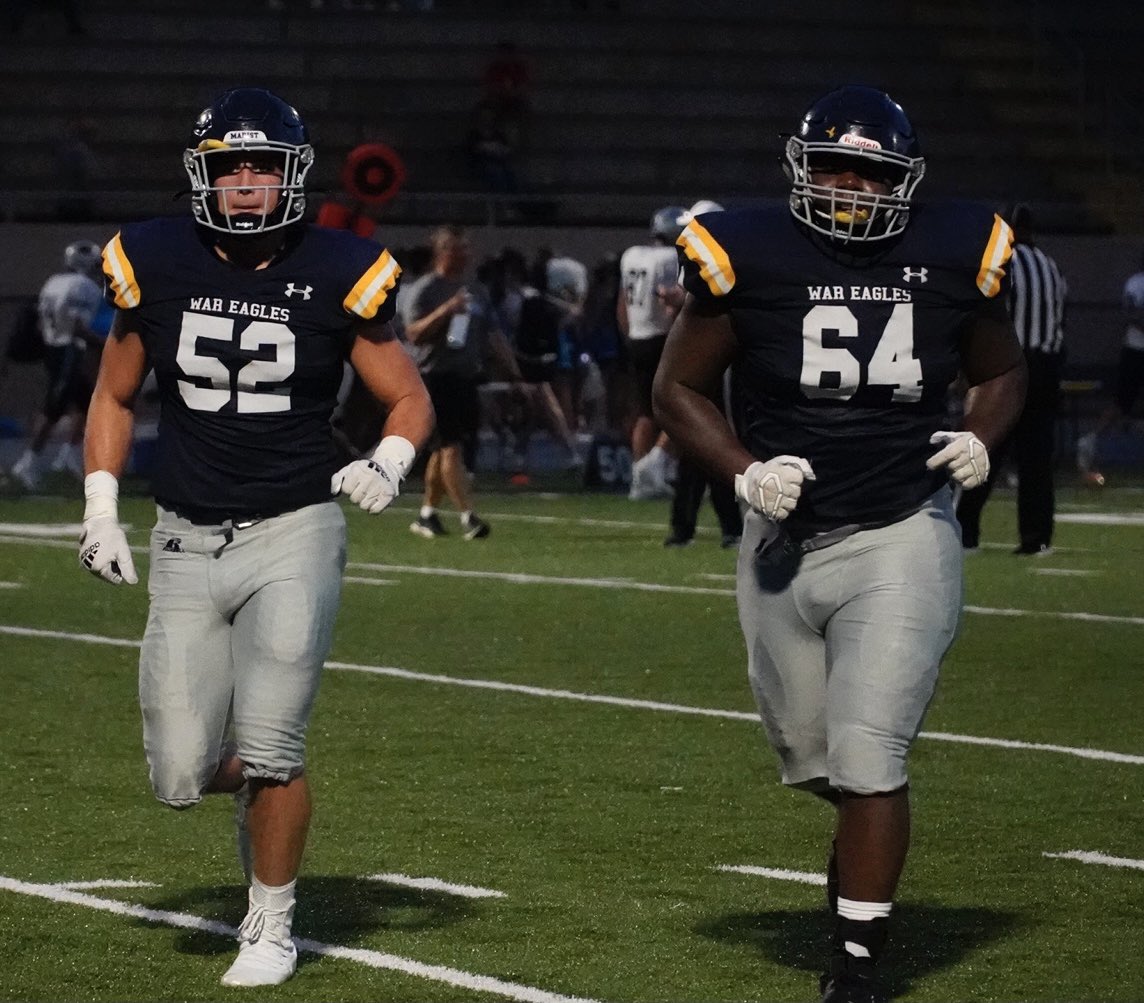 Marist beat Starr’s Mill 21-9 in a scrimmage tonight. 

The War Eagles lost eight starters from both sides of last year’s state championship team but look ready to compete again.