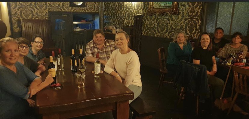 JoSouthcott16's tweet photo. Well done team UET.. Winners of the 80s quiz night , great night, great team as always !! 🏆🥇 🌈👏🏼👏🏼🍾🥂#youarethechampions @PaulEvangelist5 @Lukemchaz @Samanthaprobet1 @kschroderhockey @JaneMichell2 https://t.co/lKJXV7MSGk