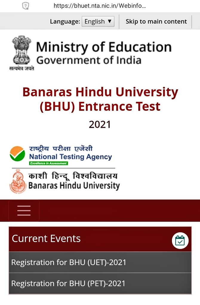 VCofficeBHU's tweet photo. BHU entrance test application form available now on the following link:
https://t.co/9hiM76Ywbr https://t.co/SbIEZ0X3Pl