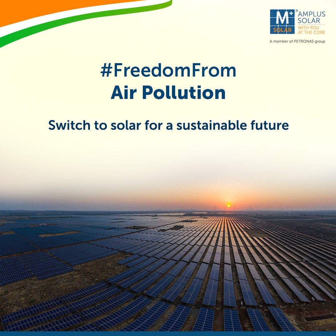 amplussolar's tweet photo. With Amplus Solar get #FreedomFrom air pollution with 100% green and clean energy.
Switch to solar today for a sustainable future. #withYOUattheCORE
#switchforbetter #switchtosolar #amplussolar
Visit us: https://t.co/1vFTpTMwNc
#6/6 https://t.co/zJMPOTgufX