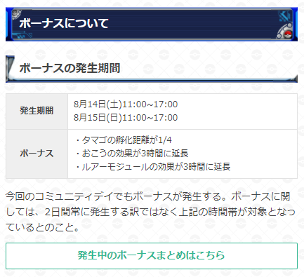 ポケモンgo攻略 Gamewith 11時になったのでイーブイのコミュニティデイ2日目が開始しています イーブイの大量発生は17時まで また タマゴの孵化距離が1 4になるなどのボーナスが発生しているため忘れずに孵化装置に入れておきましょう 詳細はこちら