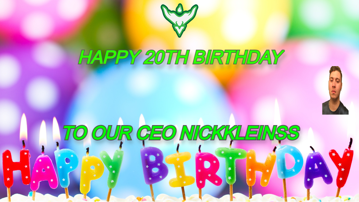 Happy 20th Birthday to our wonderful CEO @NickKleinss. We appreciate everything you do for the org. Enjoy your day!!

#LightTheTorch