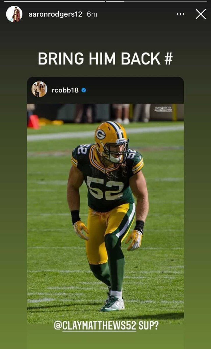 PFF's tweet photo. Looks like Aaron Rodgers wants to get the band back together 👀 https://t.co/pNdQWdywai