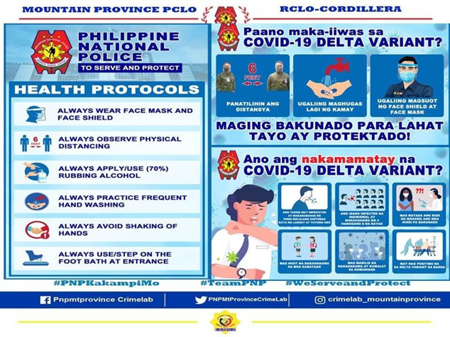mtprovince_pfu's tweet photo. MPPCLO IO Materials as Reminders for the Observance of Minimum Health Safety Protocols in Home and Office 
#TeamPNP 
#WeServeAndProtect 
#PNPKakampiMo https://t.co/CZRkBu2r0f
