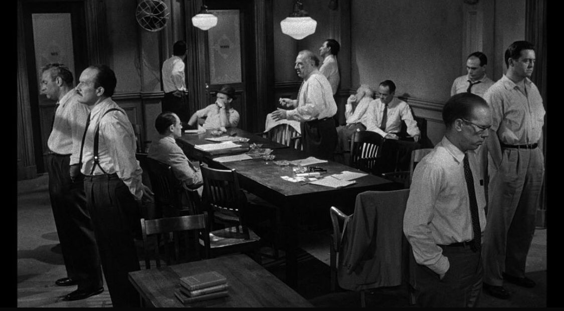 Day 226: “12 Angry Men” (1957)

Dir: Sidney Lumet 

#FilmTwitter #365daysoffilmchallenge #SidneyLumet #12AngryMen #HenryFonda #LeeJCobb #MartinBalsam #JackWarden #EGMarshall #JackKlugman #ReginaldRose