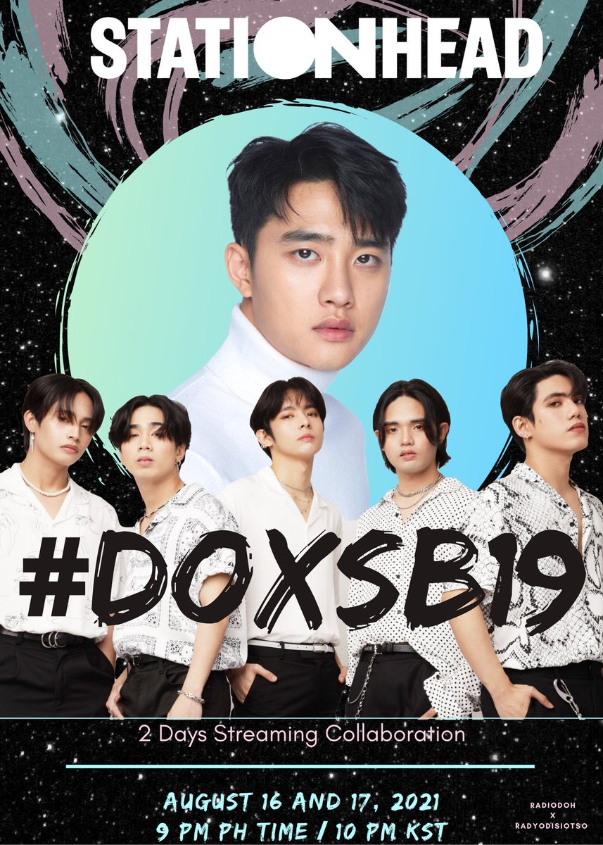 RADIODOH's tweet photo. 📣2 DAYS STREAMING COLLAB PARTY📣

Get ready to dance, be in love &amp; feel all sorts of emotions as we listen to D.O. &amp; SB19's hits in collaboration w/ @radyodisiotso 😁

Official HT: #DOxSB19

August 16 &amp; 17 | 10 PM KST on @STATIONHEAD

#KYUNGSOO @weareoneEXO #SB19 @SB19Official https://t.co/1DksdM9wgU