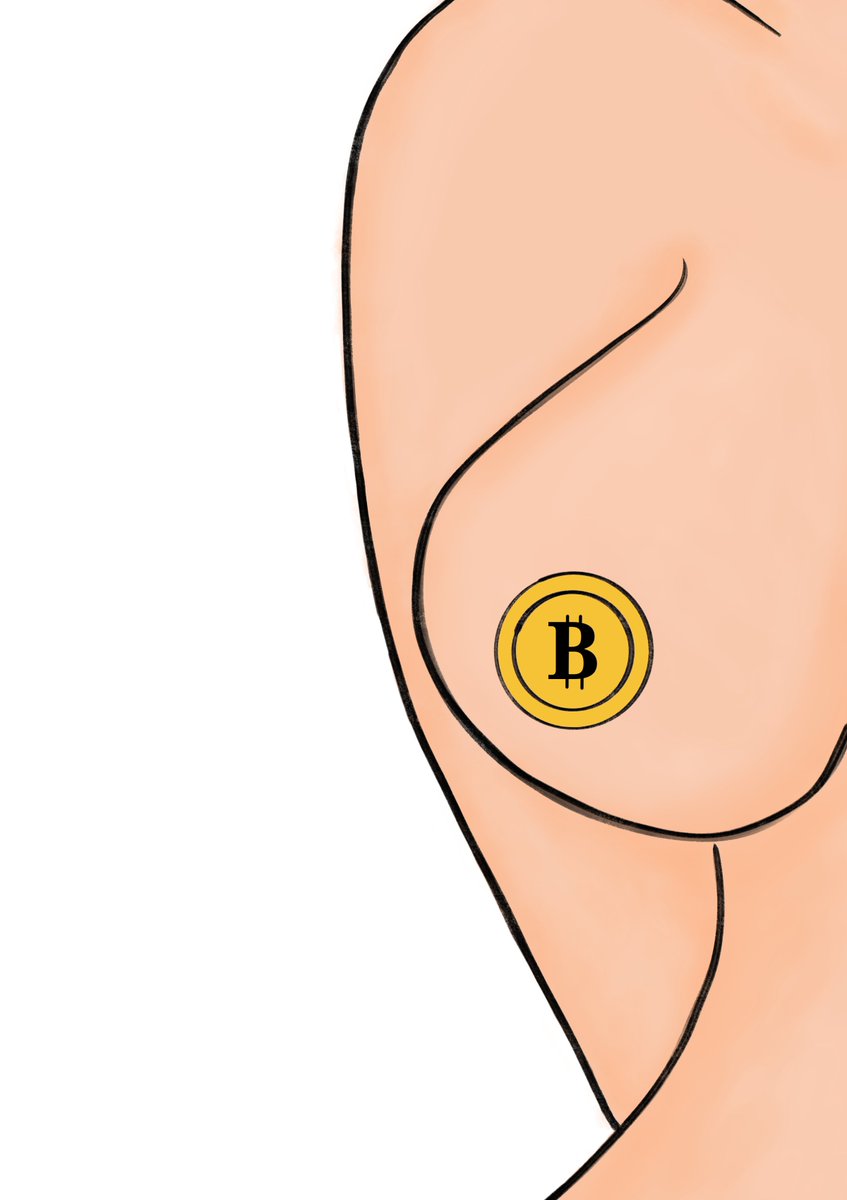 #NSFW #NFT #DIGITAL ART #collection #mintable.com @BitTityz where #Bitcoin meets #breasticle this is 1 of 5!!
