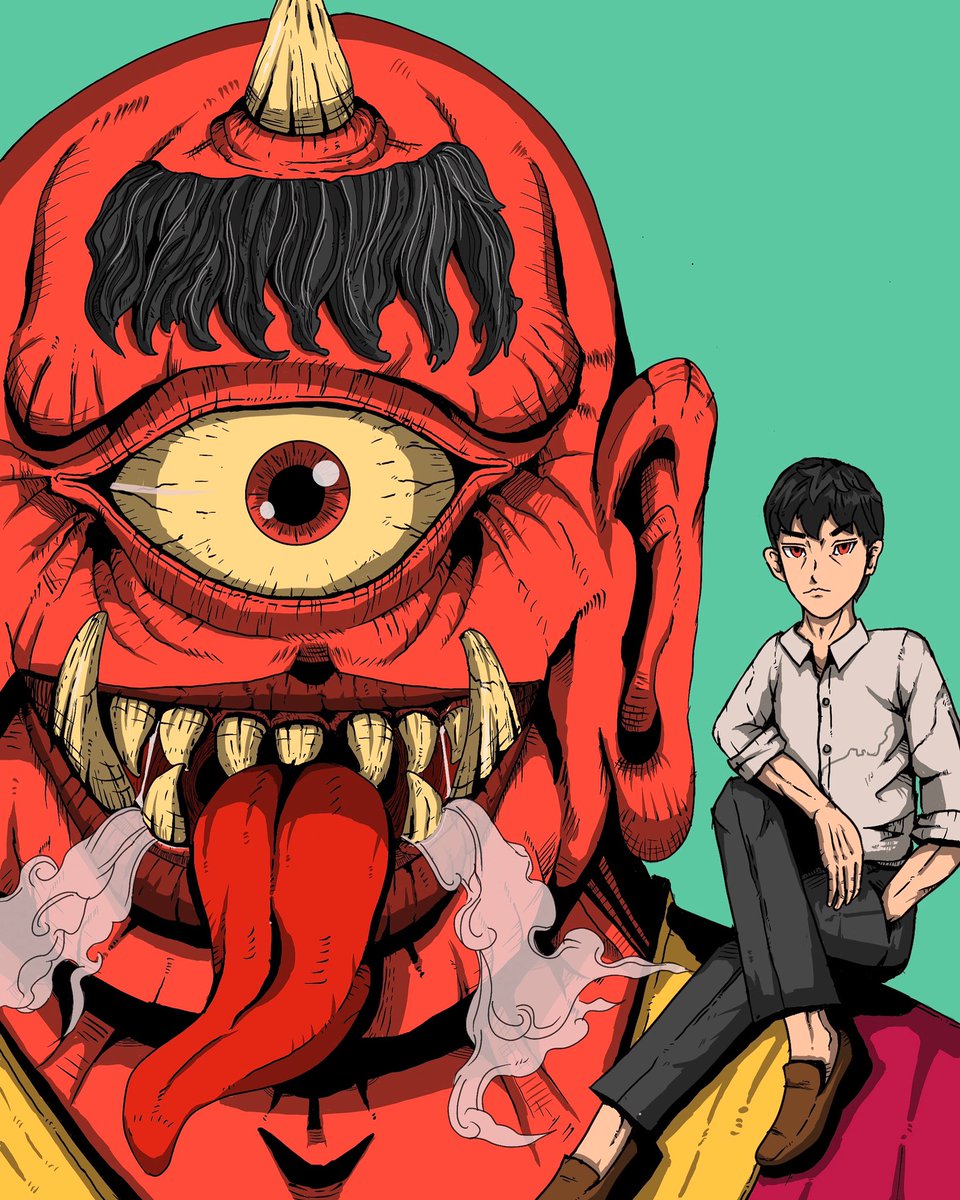 TheLomoindy's tweet photo. Available Now on My opensea. The concept is from hitotsume kozo(devil from japan)+ Cyclop from greek Mythology. #nft #nftart #nfts #nftcommunity #nftcollector  #nftcollectors  #nftartist  #nftdrop  #nftartcollector #nftmarketplace #opensea #openseanft #procreate https://t.co/C2ehhxYcKG