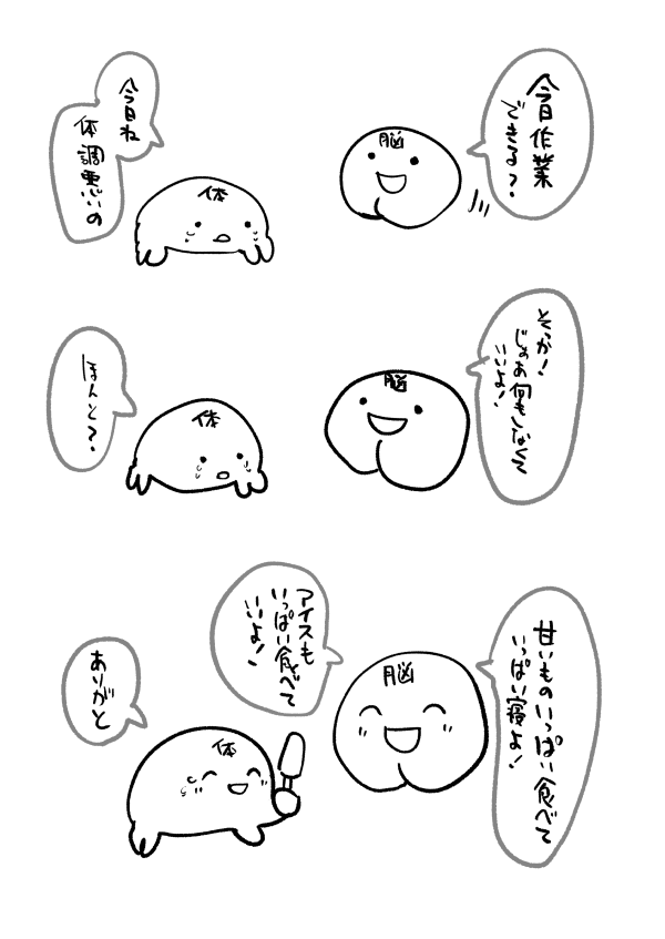 こんぐらい自分に甘くしてる 
