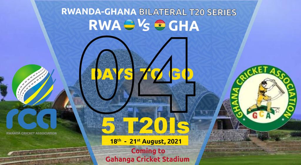 💥4 days to go💥 to the #RWAvGHA Bilateral T20 series. #Rwanda will be having 4 debutants! 🇷🇼 #RCABilateralSeries