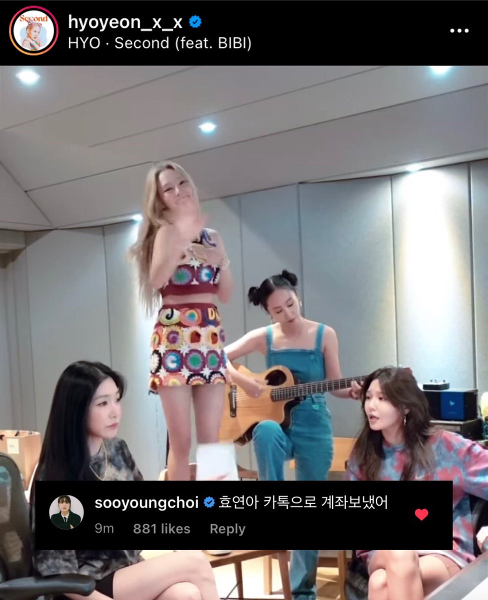 ultsootaeng's tweet photo. sooyoung commented on hyoyeon’s ig post: 

“hyoyeon ah i already sent you my bank account in kakaotalk”

SOOYOUNG WANTS HER ROYALTIES PLEASE ;$&amp;/@/@- 😭💸 https://t.co/FNn6rjVHaA