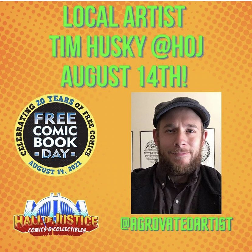 Catch me tomorrow at @HoJComics for @Freecomicbook day in Parker Colorado! 
Art, prints, commissions! 
.
#fcbd #freecomicbookday2021 #comics #comicbooks #comicart #commissionsopen #ink #watercolor #comicstore #parkercolorado #denvercolorado #colorado ❤️🤘