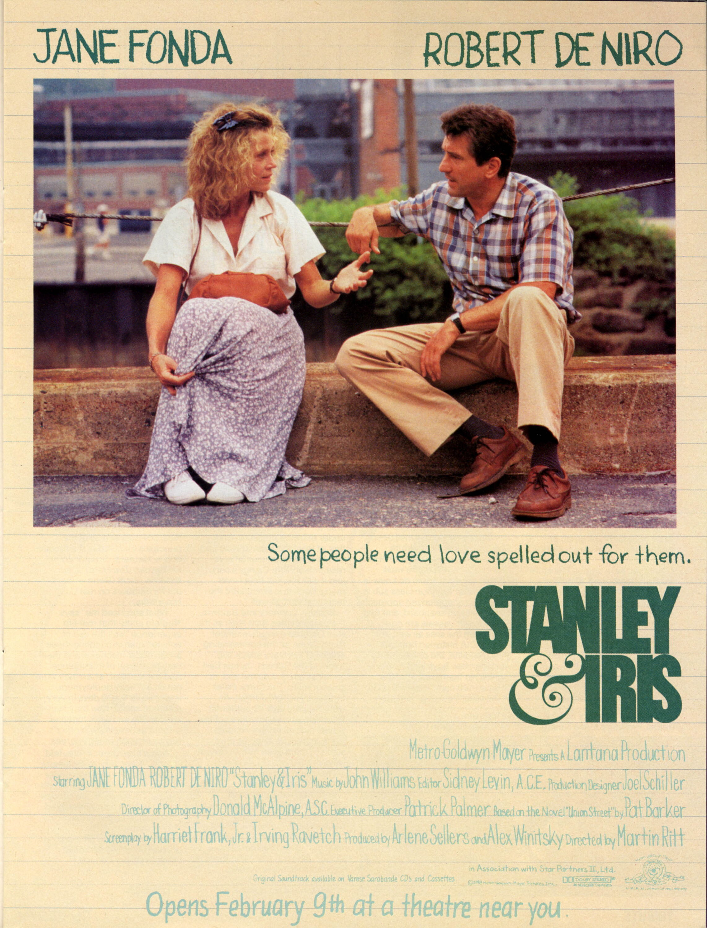  Stanley & Iris : Jane Fonda, Robert Deniro, Martha