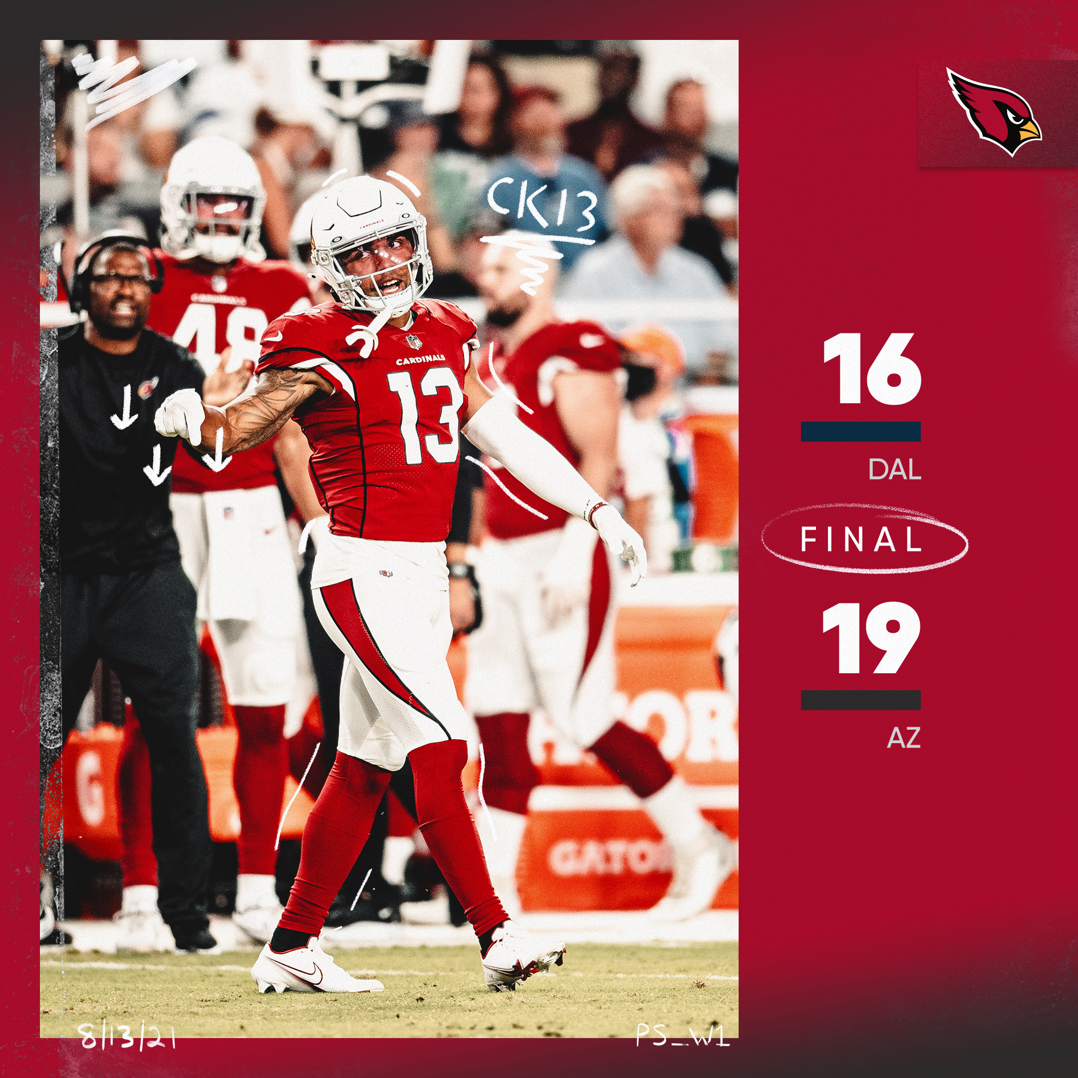 Arizona Cardinals on X: 'Starting the preseason off with a dub