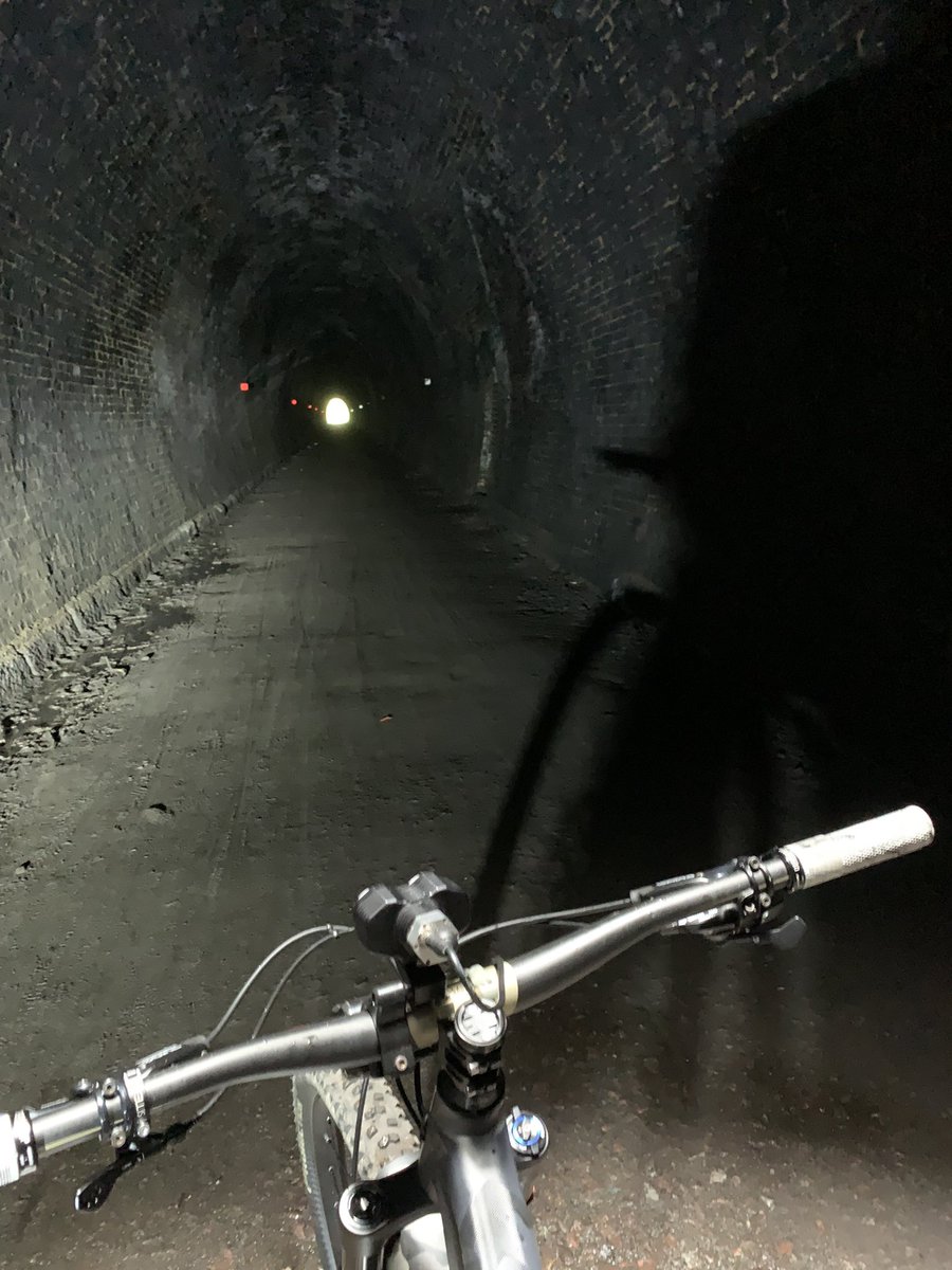 Light at the End of the Tunnel:
Biking through Brampton Valley.