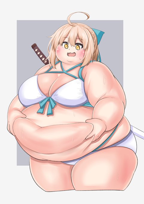 今回もユキムラさん著作、沖田さん肥満化SSの表紙を描かせていただきました!毎度素晴らしい完成度なので是非ご一読を! https://t.co/UDW3YsbLgx 