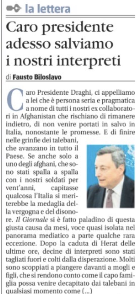 L’appello di ⁦<a href="/BiloFausto/">Fausto Biloslavo</a>⁩