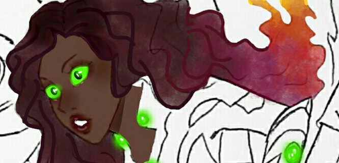 Kartyboomz's tweet photo. Wip #starfire from the @DCTitans cover I'm working on, sorry it took me soooo  long I just had some personal things to do 😅 so stay turned and support if you like teen titans hehe #dctitans #titans #teentitans #drawing #picsart #art #cover #dccomics #hbomax #series #titans3 https://t.co/UAin4sYL3p