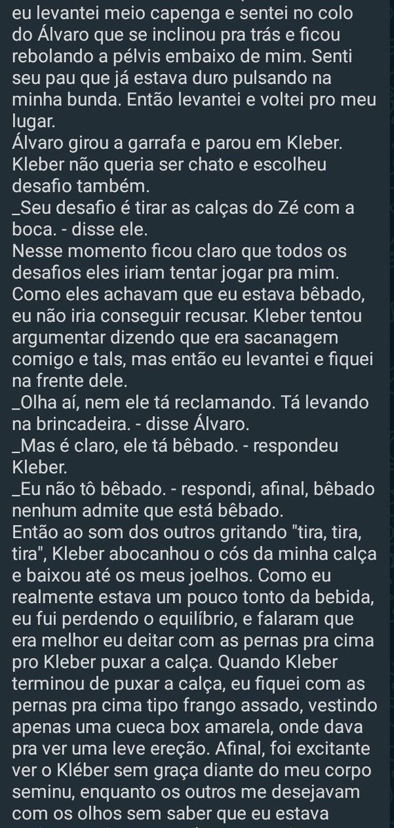 eroscontos's tweet photo. Bebi e curti com os colegas do trabalho.

(Orgia) (Novinho x Novinhos)

Está gostando de acompanhar nosso conteúdo? Seja um INCENTIVADOR compartilhando com amigos, dando RT, LIKE e SEGUINDO o nosso perfil. 

Parte 2 https://t.co/imt9al1fnp